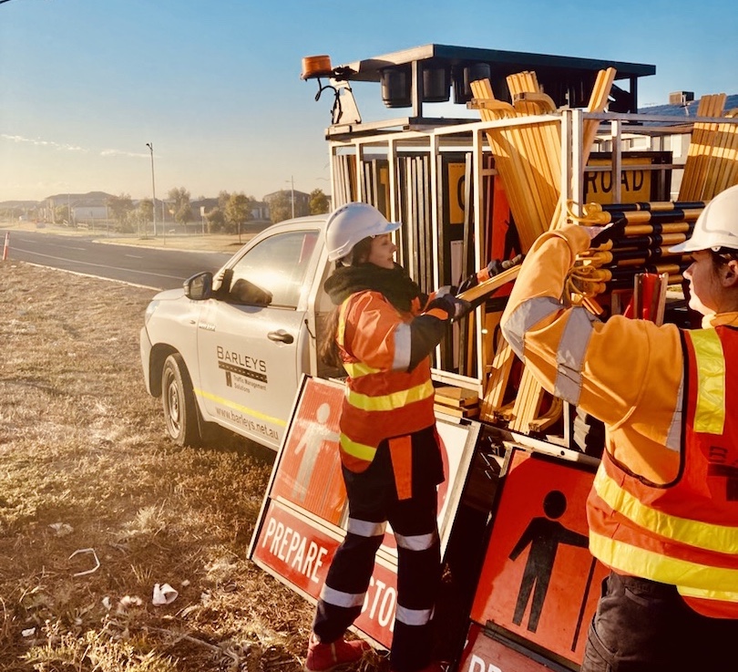 Residential or Commercial Subdivisions Traffic controllers with Traffic Ute