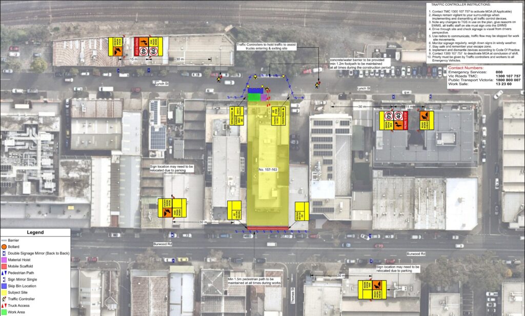 Barleys Traffic | TMD1 Traffic Management Designer Course Marradon_-_157-163_Burwood_Rd__Hawthorn__Footpath_Closure__-_TGS_28391_v1.2