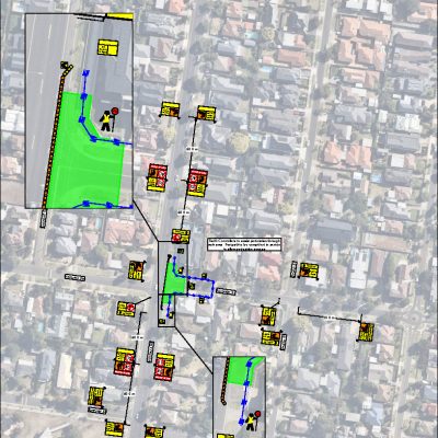 Traffic management plan forming part of a construction managemet plan