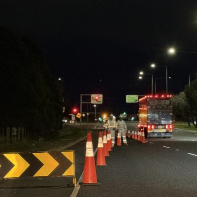 Traffic Management Taper Installation Melbourne Australia
